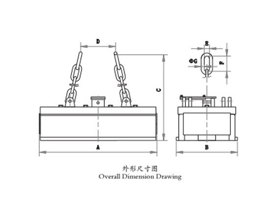 矩形電磁吸盤設計圖紙